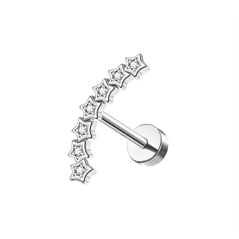 Ear Silver Peircing