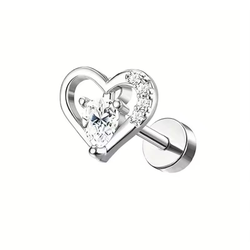 Ear Silver Peircing