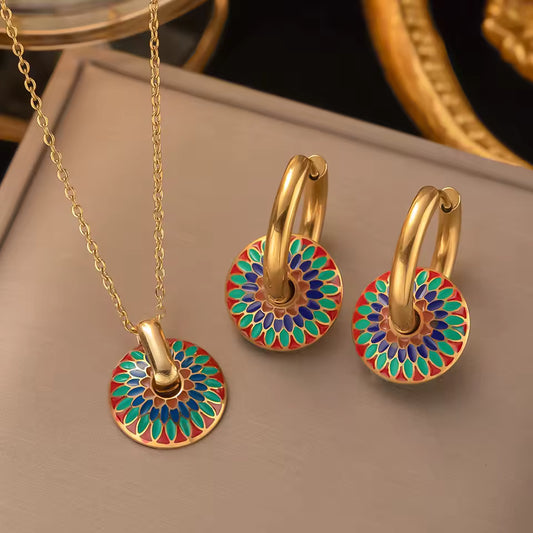 Set of Earrings & Necklace