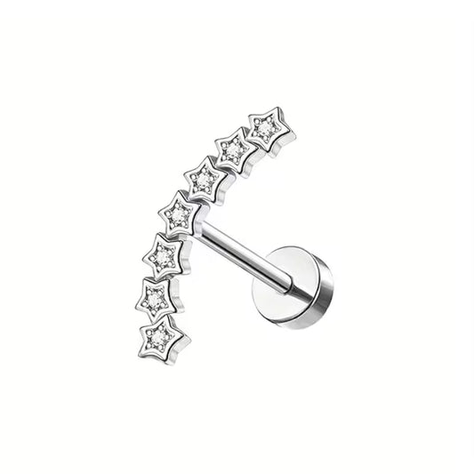 Ear Silver Peircing