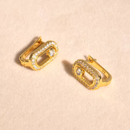Gold & Diamond Earrings